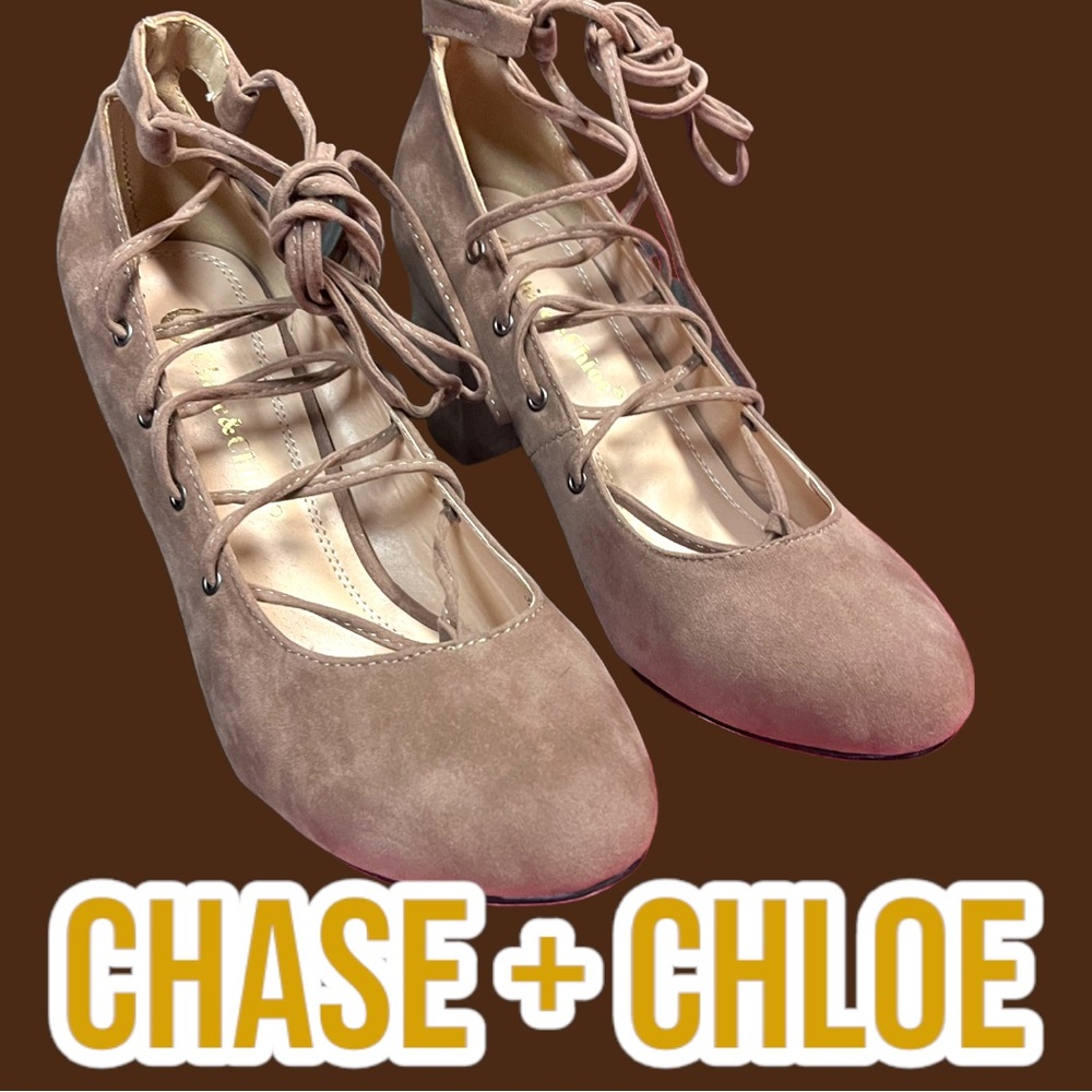 NWT Chase + Chloe block heal βballetβ pumps. Size 9 π©°π - Picture 6 of 6